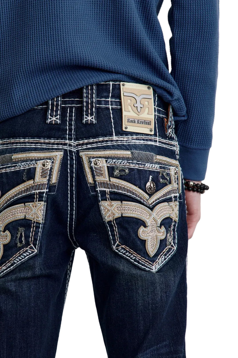 Rock Revival Men Straight Leg Jeans RP3500J209R