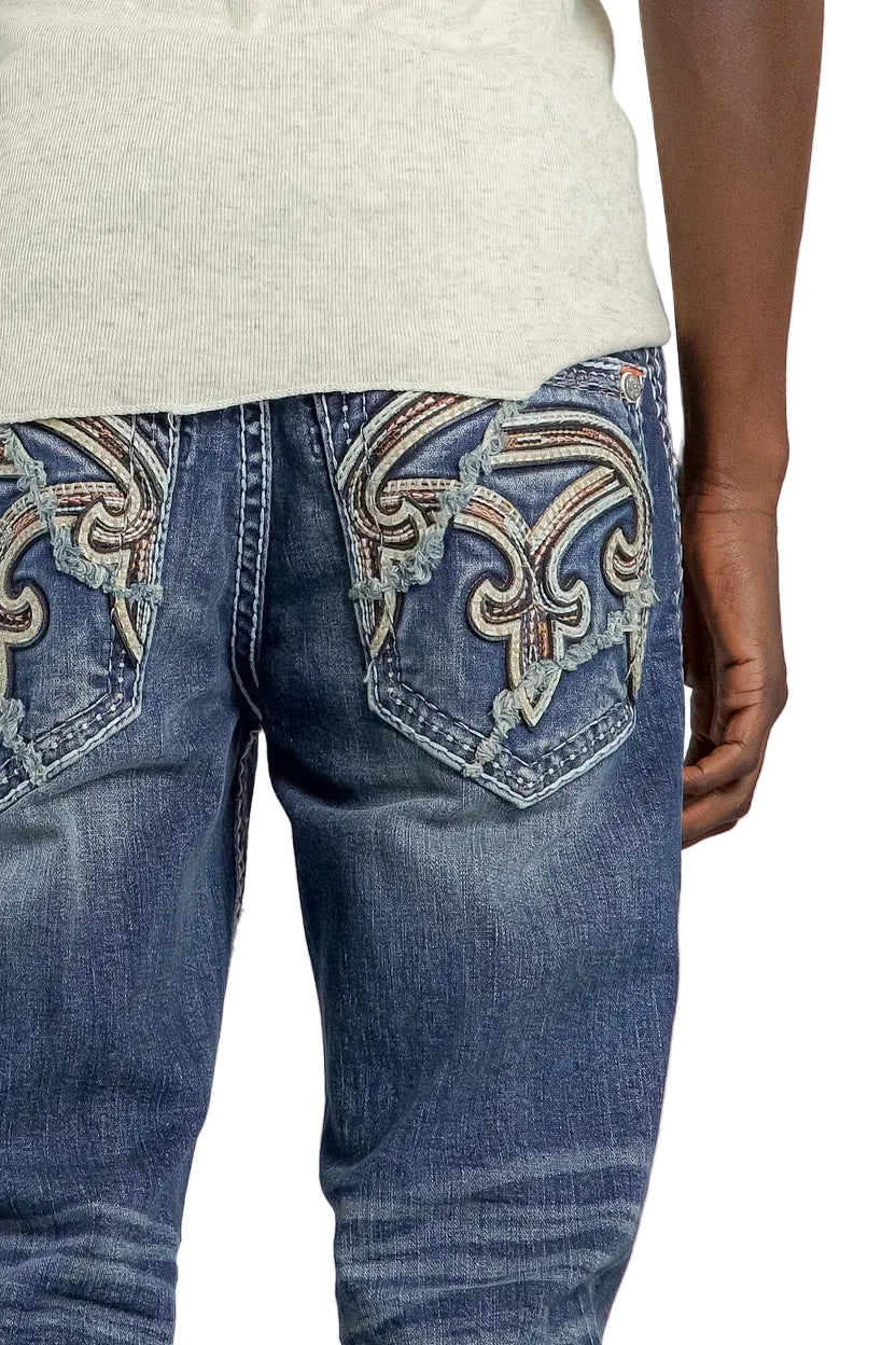 Rock Revival Men Miguel Straight Jeans RP5704J202R