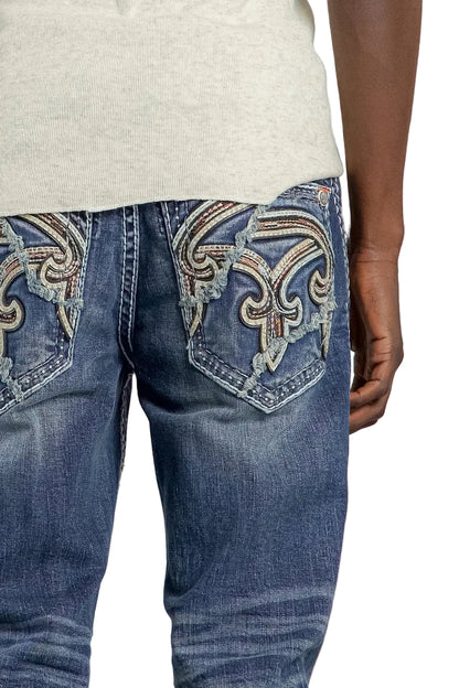 Rock Revival Men Miguel Straight Jeans RP5704J202R