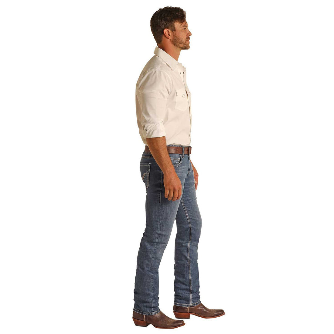 Rock &amp; Roll Men Denim Rifle Skinny Jeans RRMD2MR1II