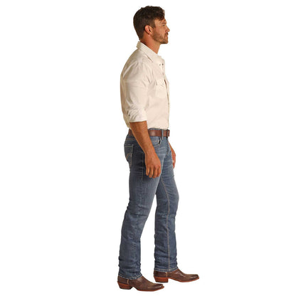 Rock &amp; Roll Men Denim Rifle Skinny Jeans RRMD2MR1II