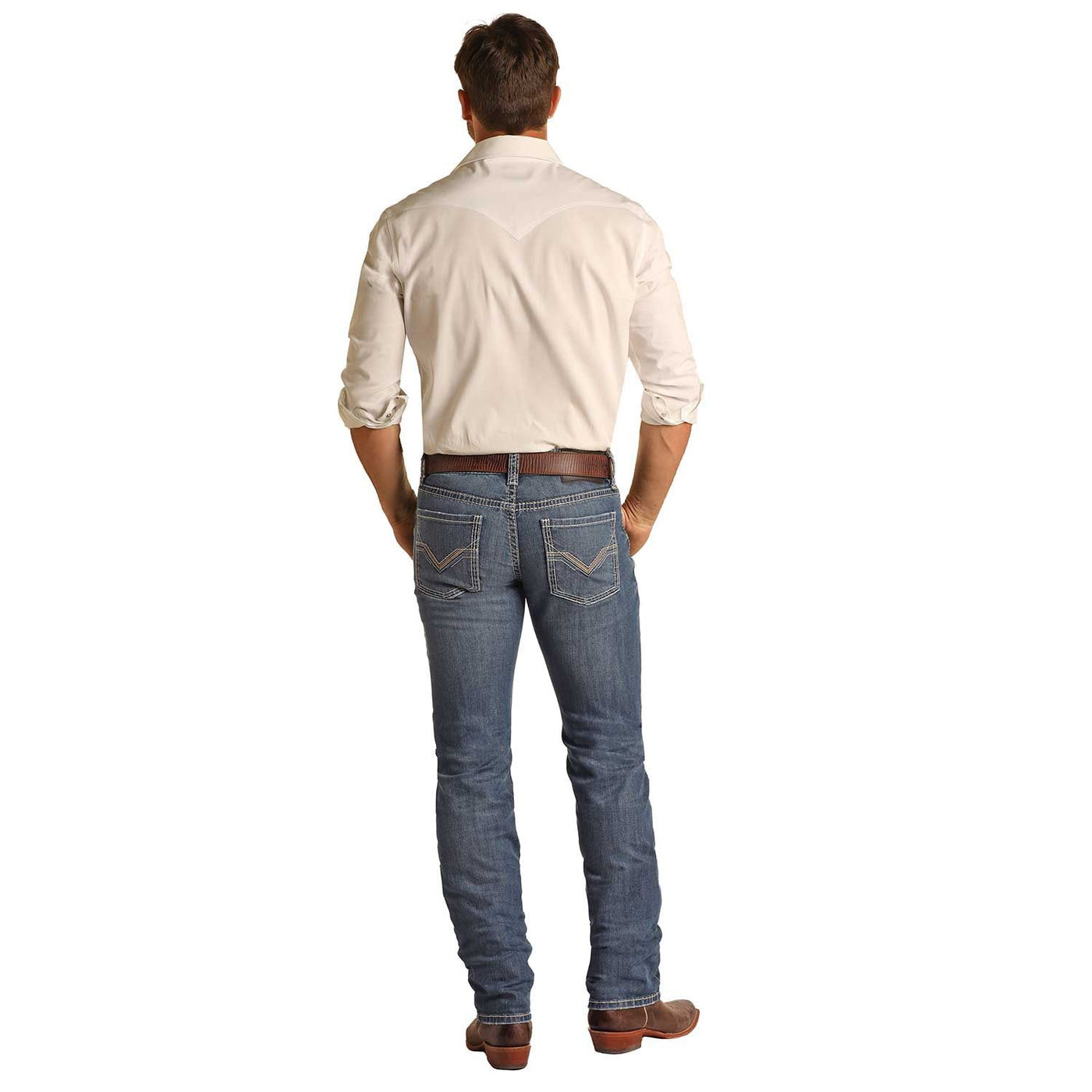Rock &amp; Roll Men Denim Rifle Skinny Jeans RRMD2MR1II