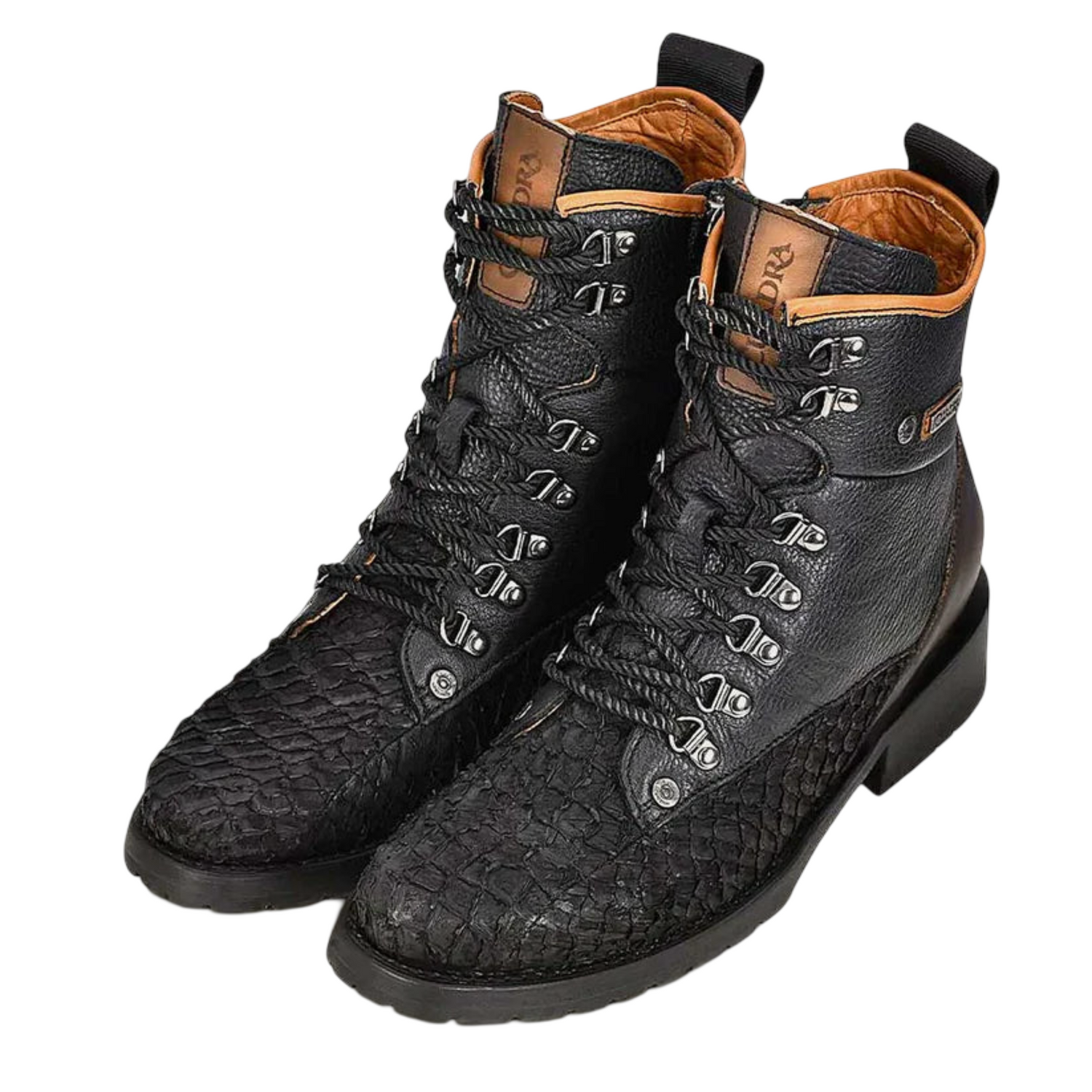 Cuadra MN Pirarucu Military Shoe 4D10MH Black