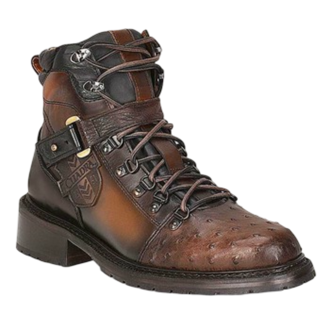 Cuadra MN Ostrich Urban Military Shoe 4J08A3 Brown
