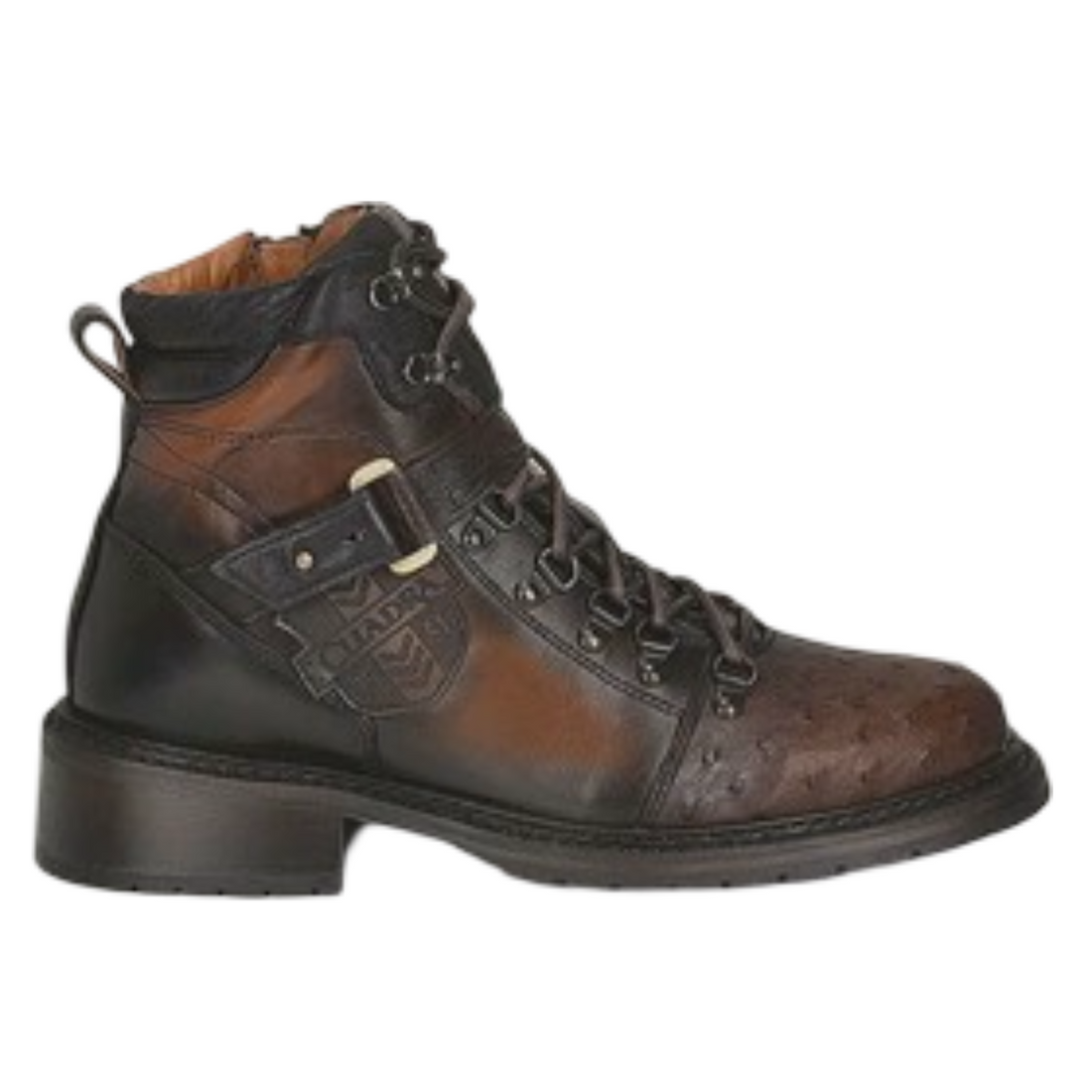 Cuadra MN Ostrich Urban Military Shoe 4J08A3 Brown