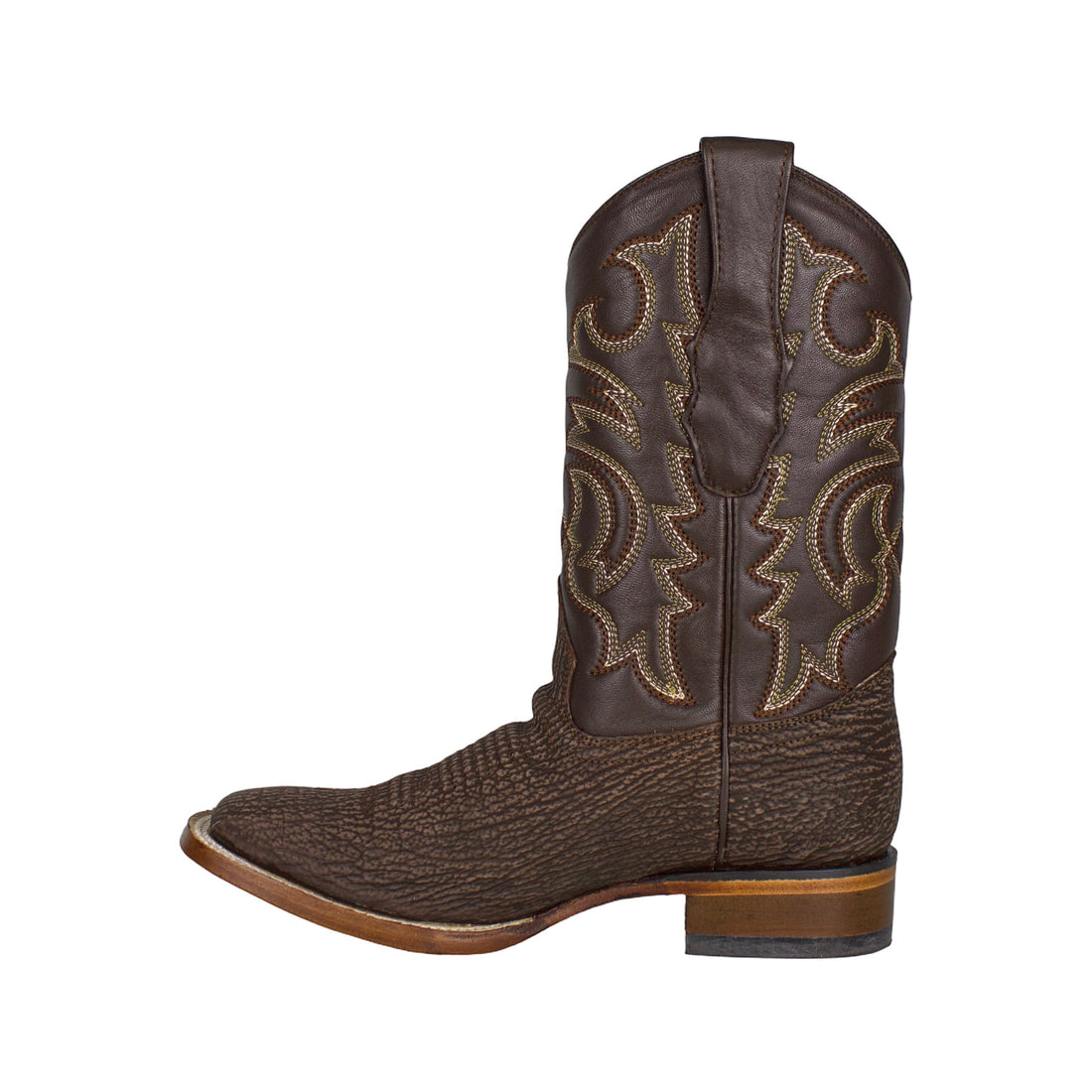 Los Altos Men Shark Rustic Brown 8220907 Square Toe Boot