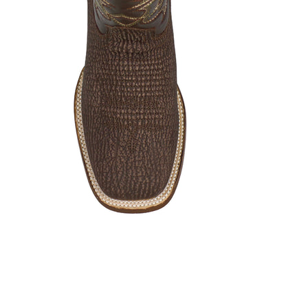 Los Altos Men Shark Rustic Brown 8220907 Square Toe Boot
