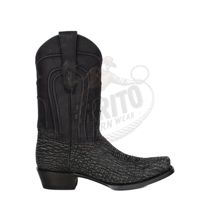 Los Altos Men Tiburon 580905 Rustic Black 7 Toe Boot