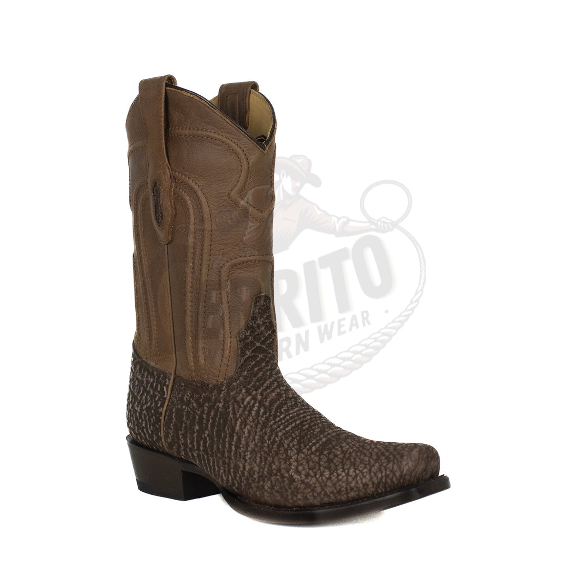 Los Altos Men Tiburon 580907 Rustic Brown 7 Toe Boot