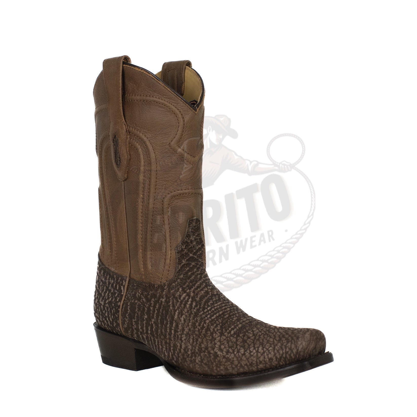Los Altos Men Tiburon 580907 Rustic Brown 7 Toe Boot