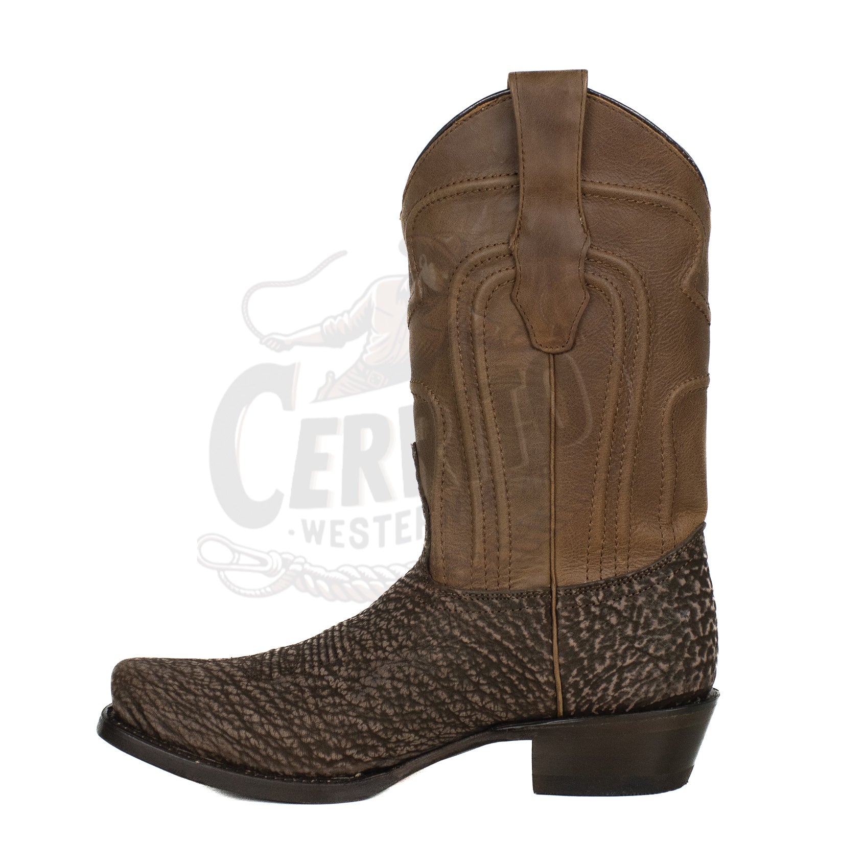 Los Altos Men Tiburon 580907 Rustic Brown 7 Toe Boot
