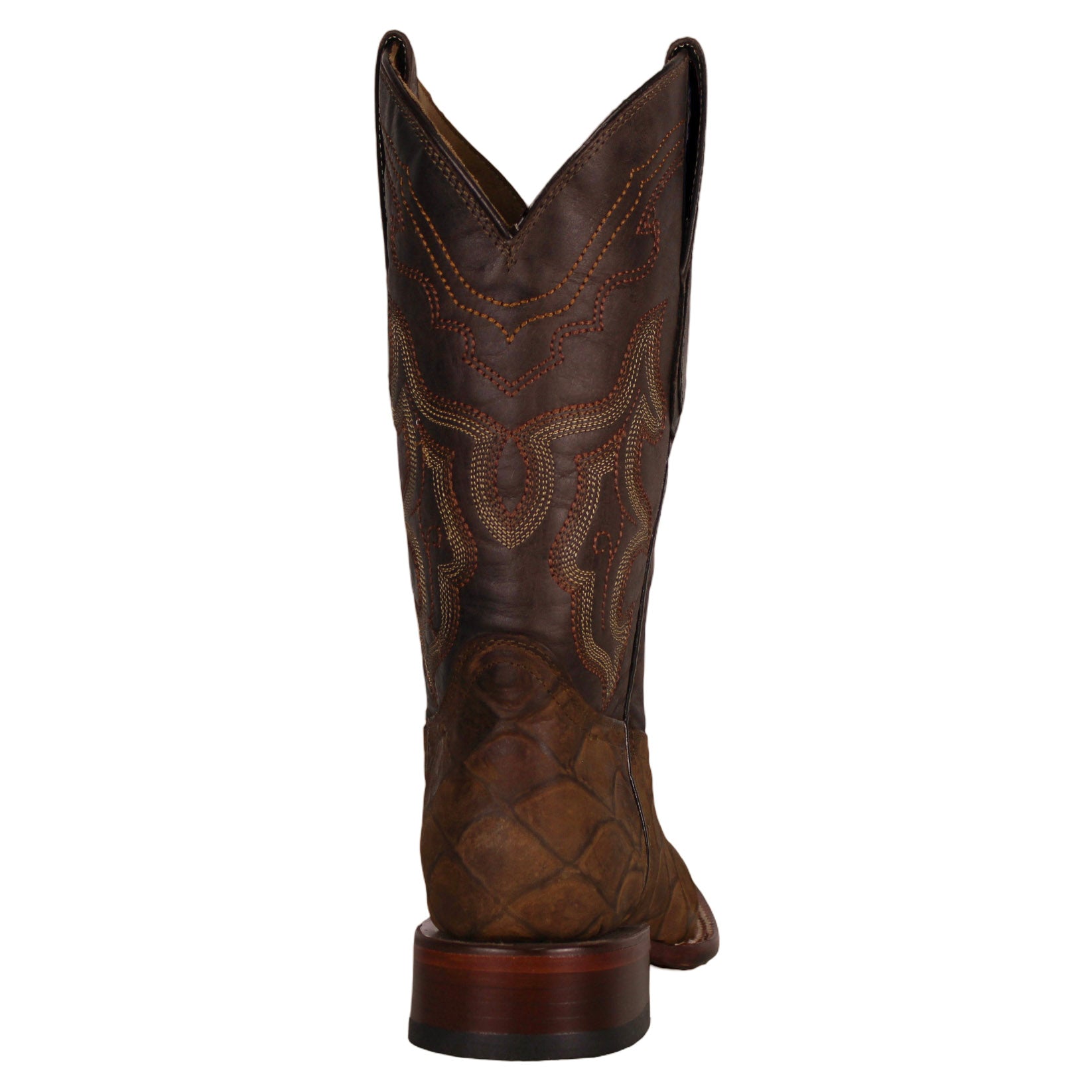 Cerrito MN Pirarucu Imitation Square Toe Boot ISB030C Mink