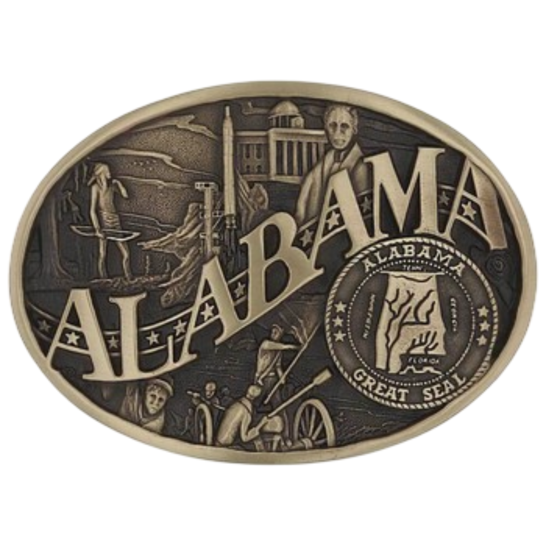 Attitude Alabama State Heritage Buckle 60811ALC