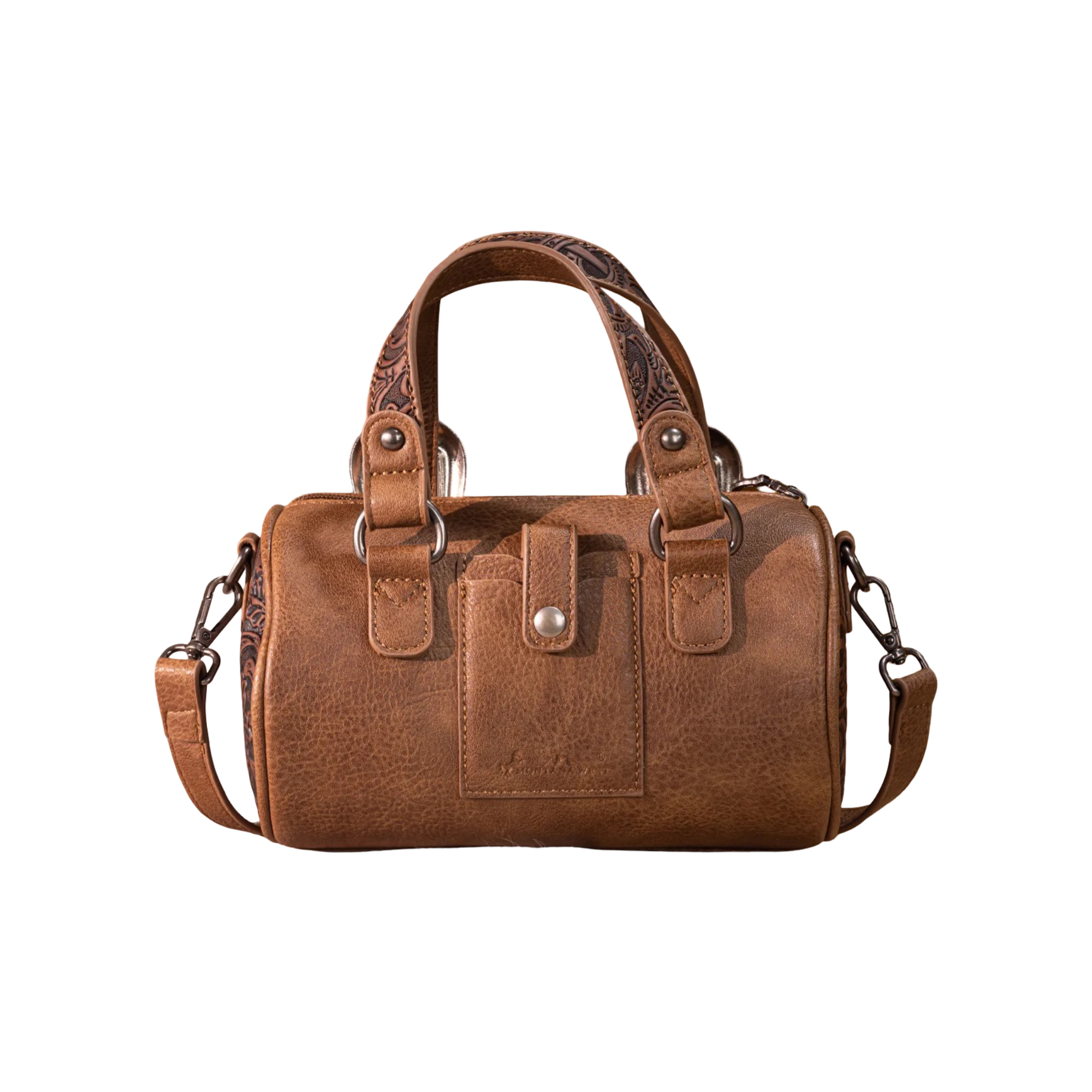 Montana West WMN  Western Tooled Buckle Mini Barrel Crossbody Bag MW1338-8802LCF
