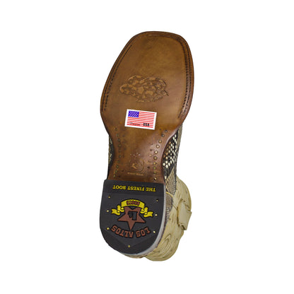 Los Altos Men Python 8225711 Rustic Oryx Square Boot