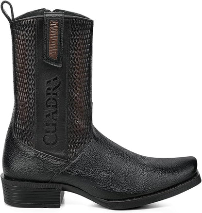 Cuadra Men Deer Zipper Ankle Boot 1J4HVE Black