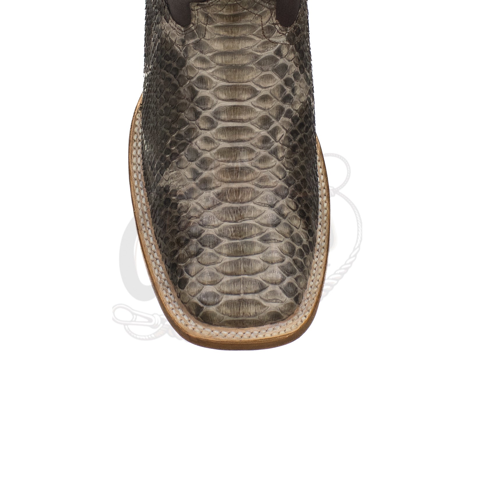 Los Altos Men Python Rustic Brown 8225785 Square Toe Boot
