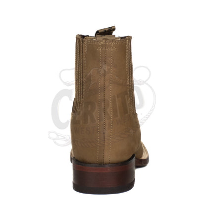 Los Altos Men Square Toe  82BM6361 Ankle Boot