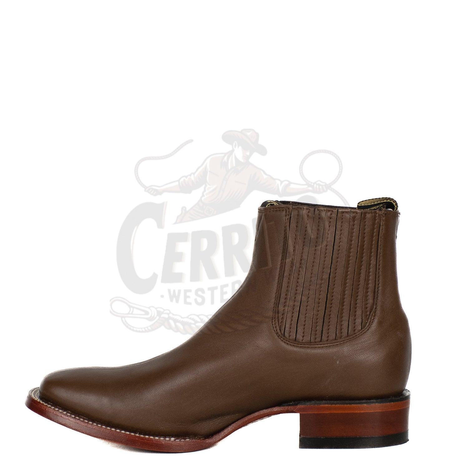 Los Altos Men Deer Light Brown 82B8307 Square Toe Ankle Boots