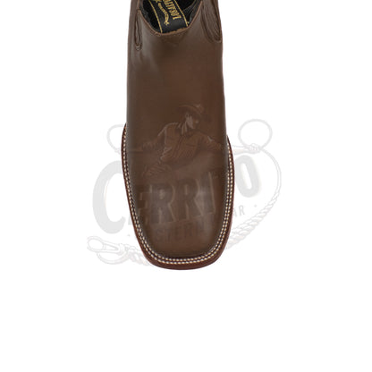 Los Altos Men Deer Light Brown 82B8307 Square Toe Ankle Boots