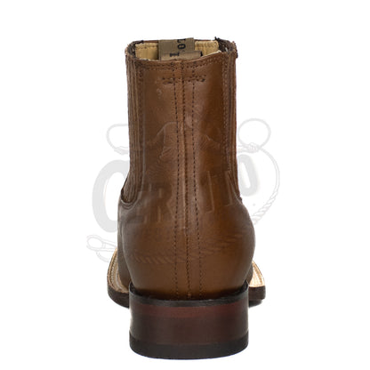 Los Altos Men Square Toe  Belmont Brown 82BM2107 Ankle Boot