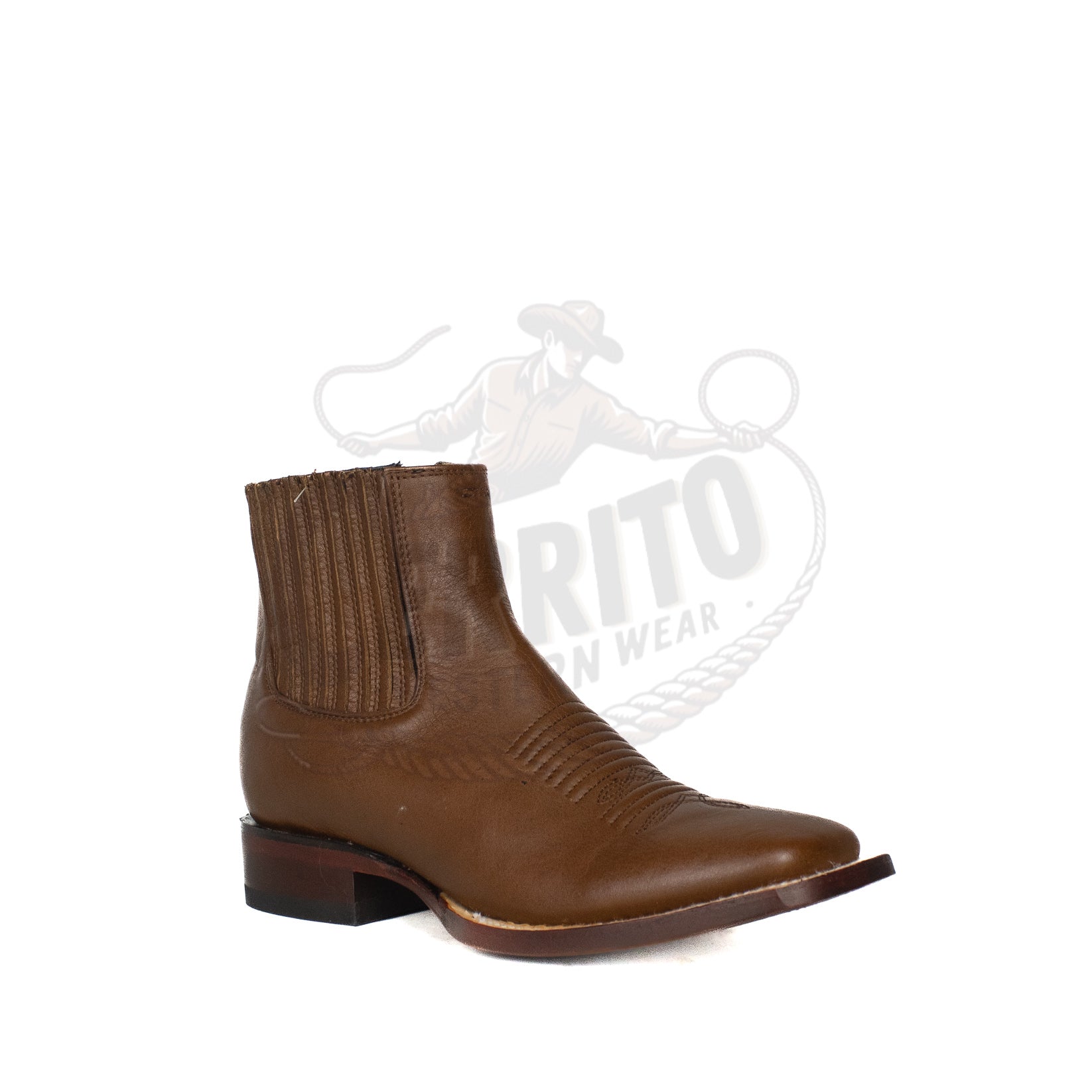 Los Altos Men Square Toe  Belmont Brown 82BM2107 Ankle Boot