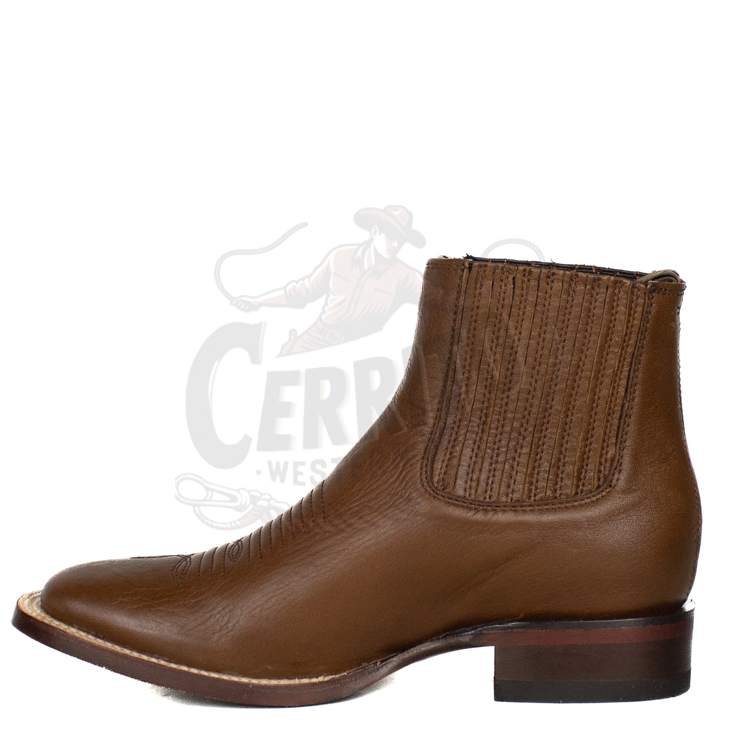 Los Altos Men Square Toe  Belmont Brown 82BM2107 Ankle Boot