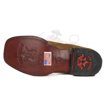 Los Altos Men Square Toe  82BM6350 Chedron Ankle Boot