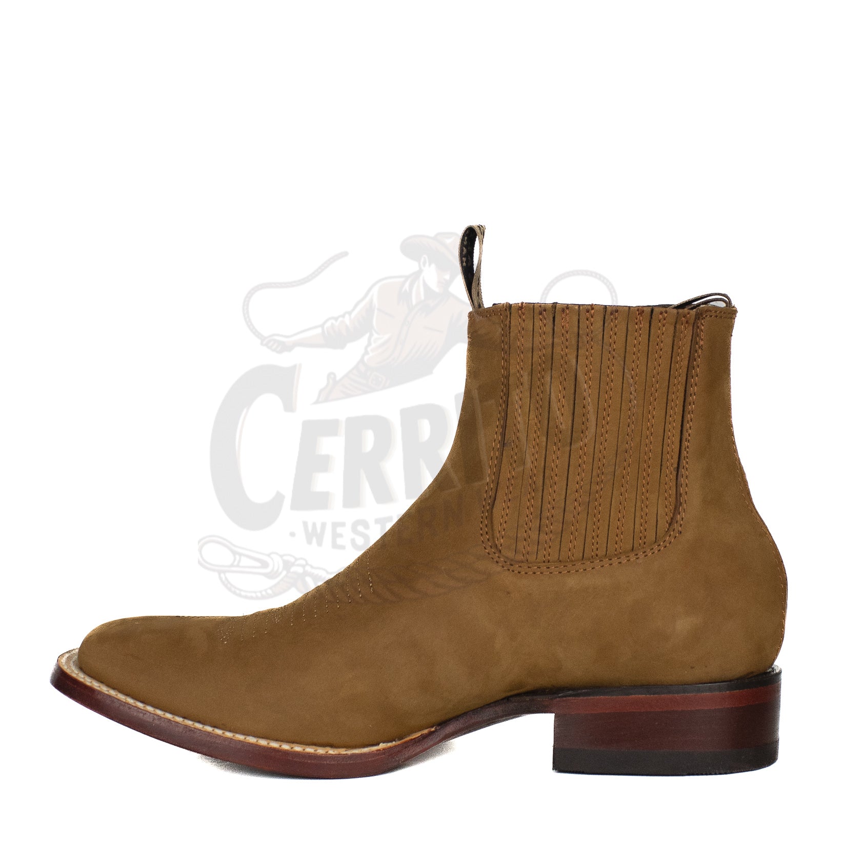 Los Altos Men Square Toe  82BM6350 Chedron Ankle Boot