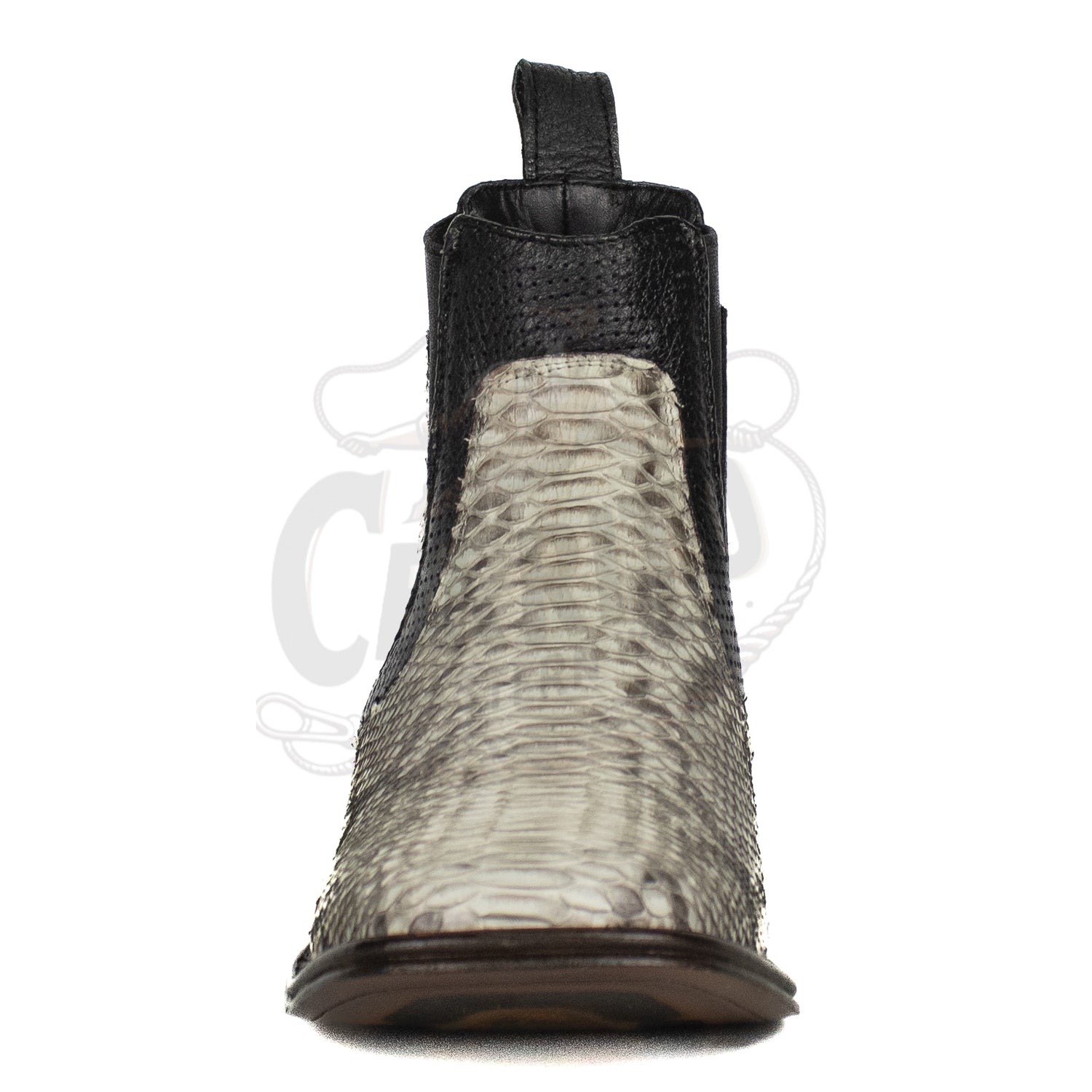 Los Altos Men Python Natural 82BV5749 Square Ankle Boot