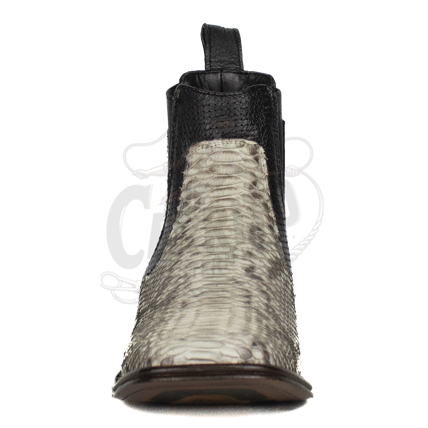 Los Altos Men Python Natural 82BV5749 Square Ankle Boot