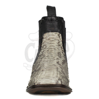 Los Altos Men Python Natural 82BV5749 Square Ankle Boot