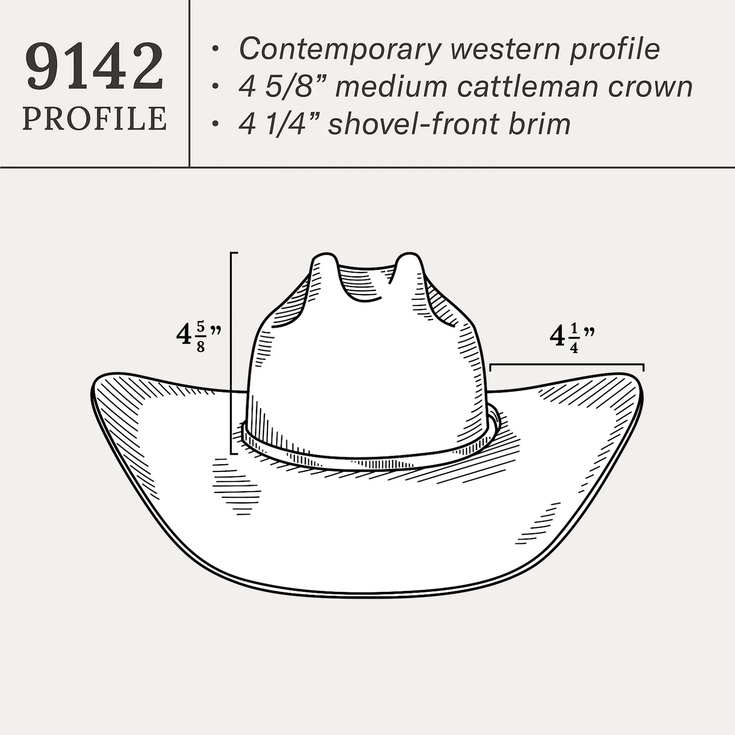 6x Stetson: 91 Driftwood  Acoustic Felt Hat