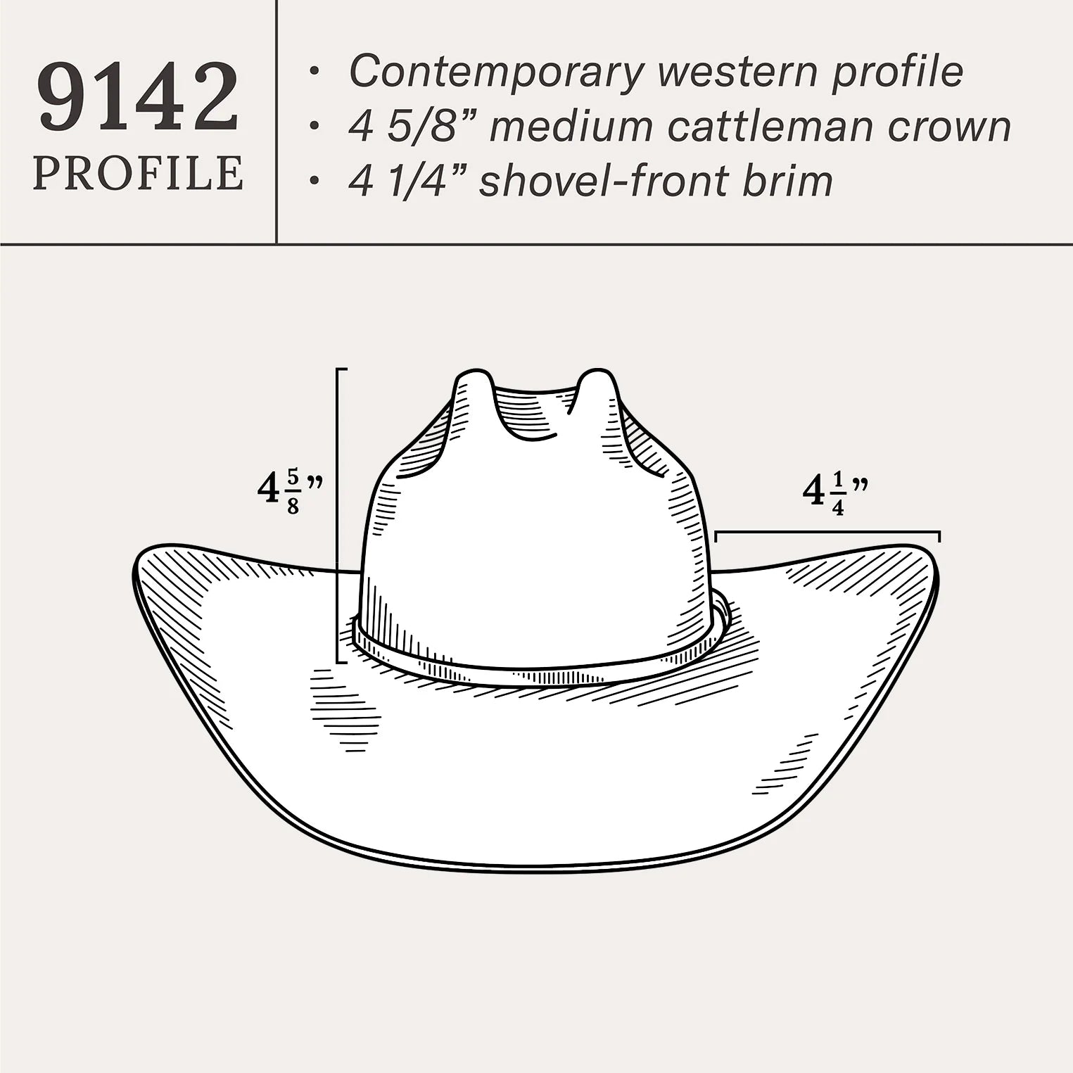 6x Stetson: 91 Driftwood  Acoustic Felt Hat