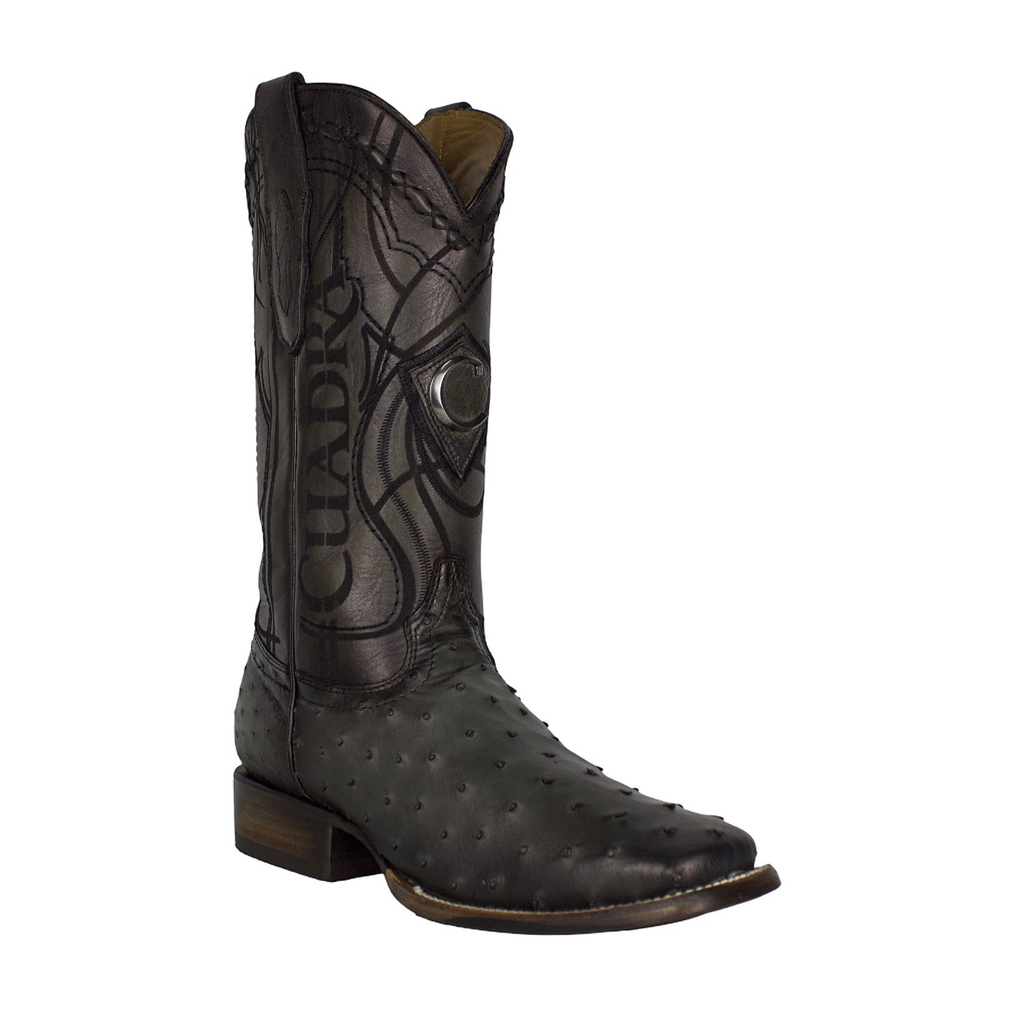 Cuadra MN Ostrich Square Toe Boot 3Z1OA1 Flame Gris