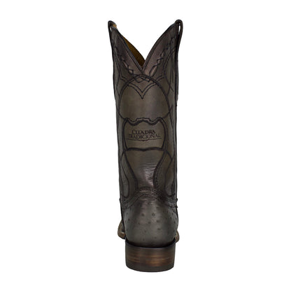 Cuadra MN Ostrich Square Toe Boot 3Z1OA1 Flame Gris