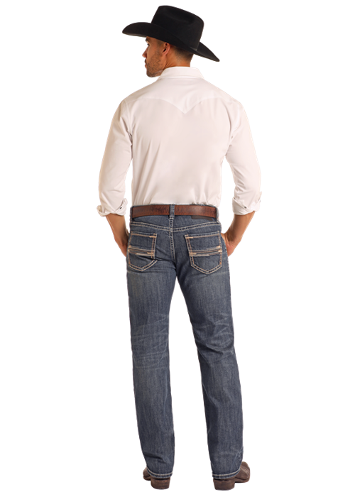 Rock &amp; Roll MN Slim Fit Straight Boot Revolver Jean BM1RD05578