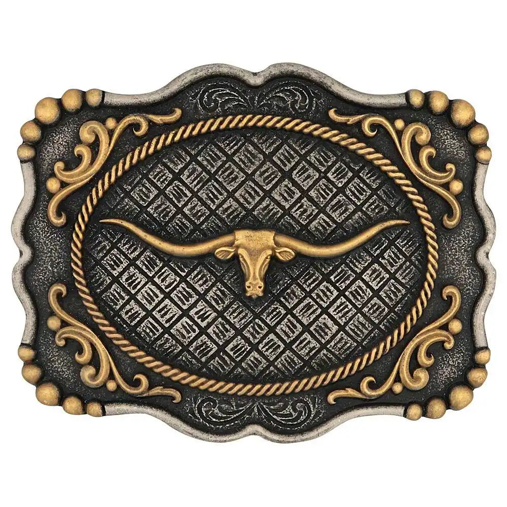 Attitude Framed Longhorn Attitude Buckle A1003P