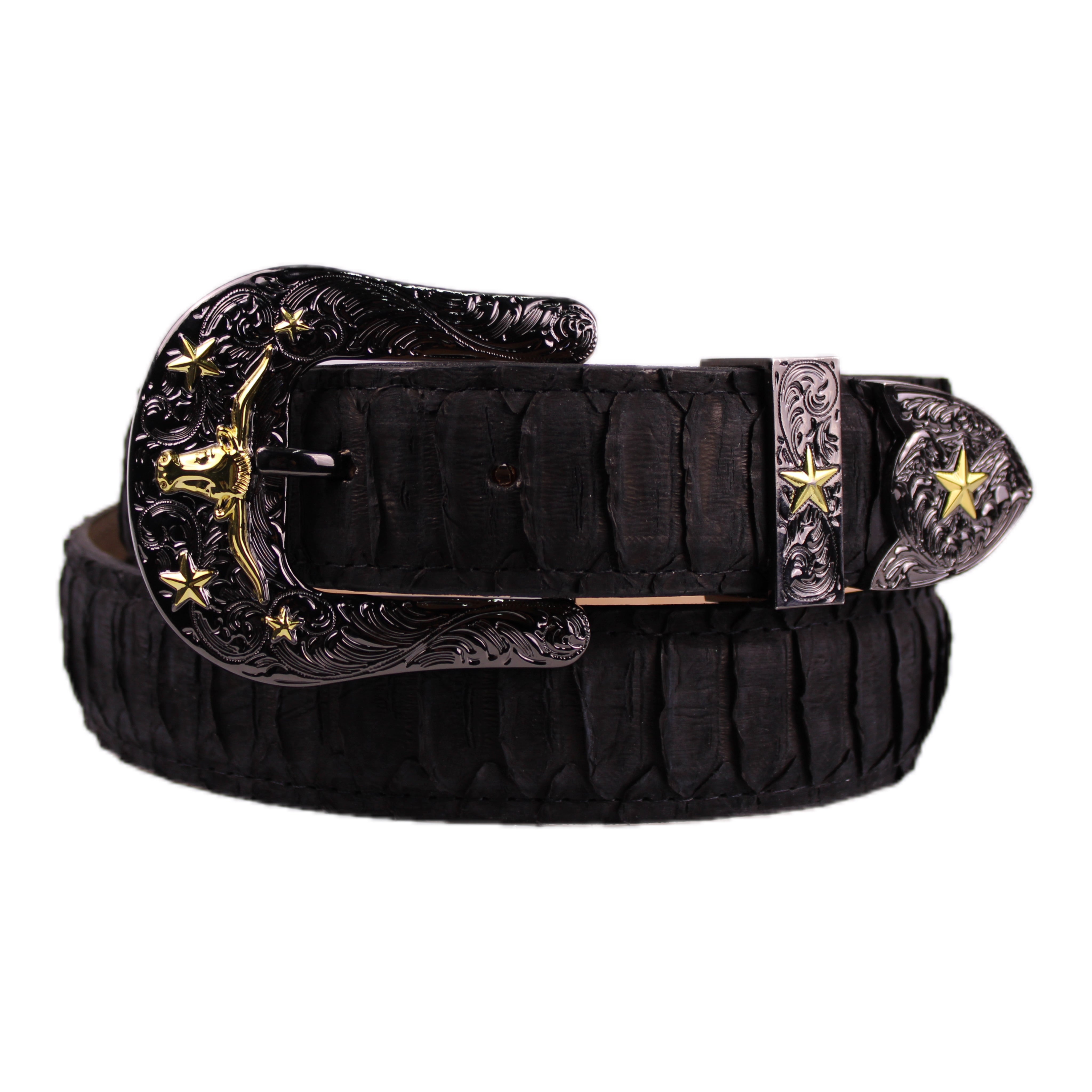 Diligencia Exotic Leather Belt Cerrito Western Wear LLC