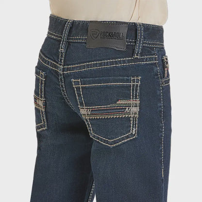 Rock &amp; Roll Kids Tri Color Emb Denim Slim Fit Jean BB1RD02485