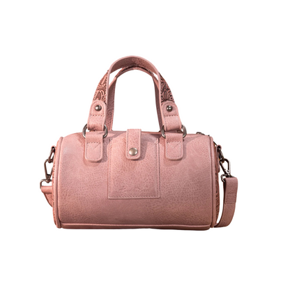 Montana West WMN  Western Tooled Buckle Mini Barrel Crossbody Bag MW1338-8802DPK