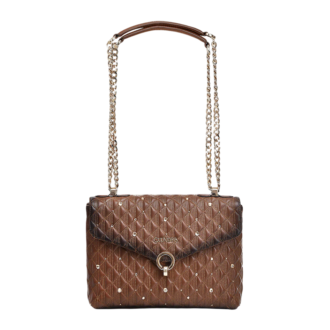 Cuadra WMN Bovine Shoulder Handbag BOD0LRS Brown