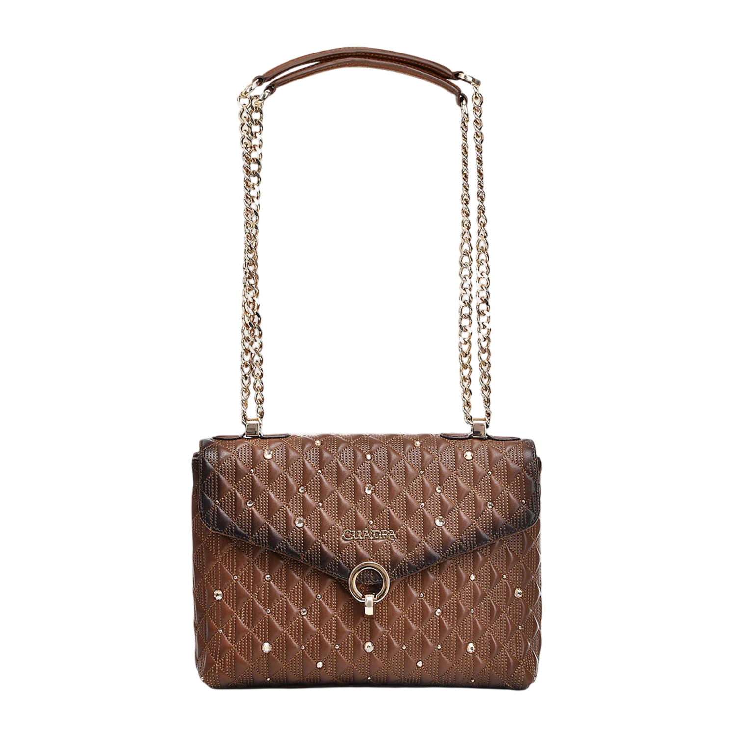 Cuadra WMN Bovine Shoulder Handbag BOD0LRS Brown