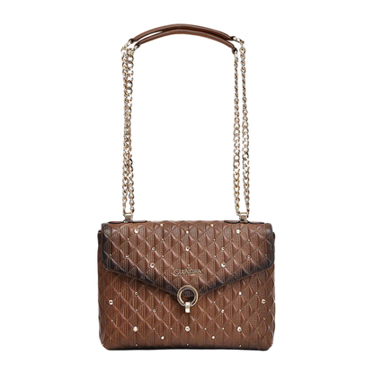 Cuadra WMN Bovine Shoulder Handbag BOD0LRS Brown