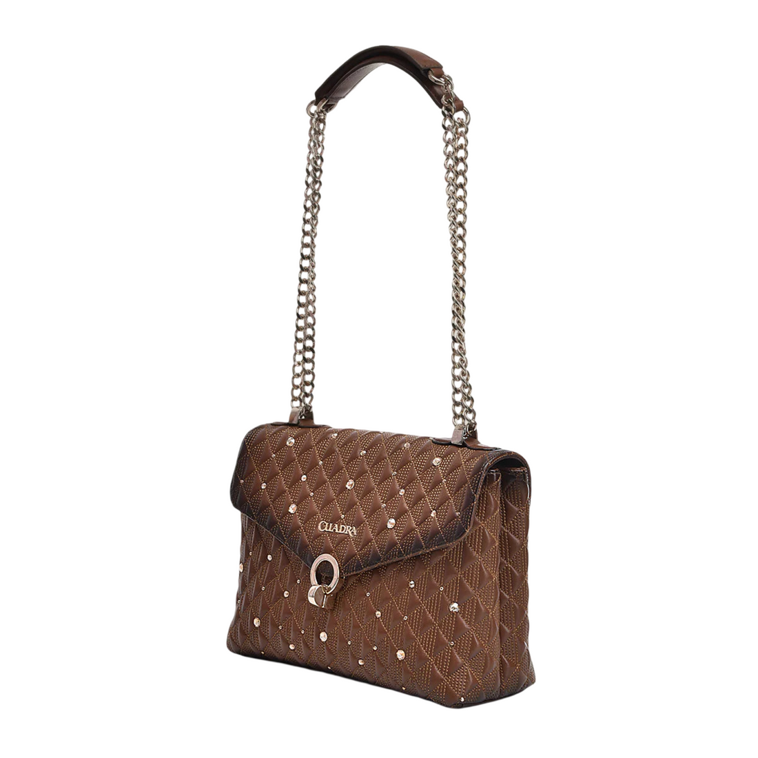 Cuadra WMN Bovine Shoulder Handbag BOD0LRS Brown