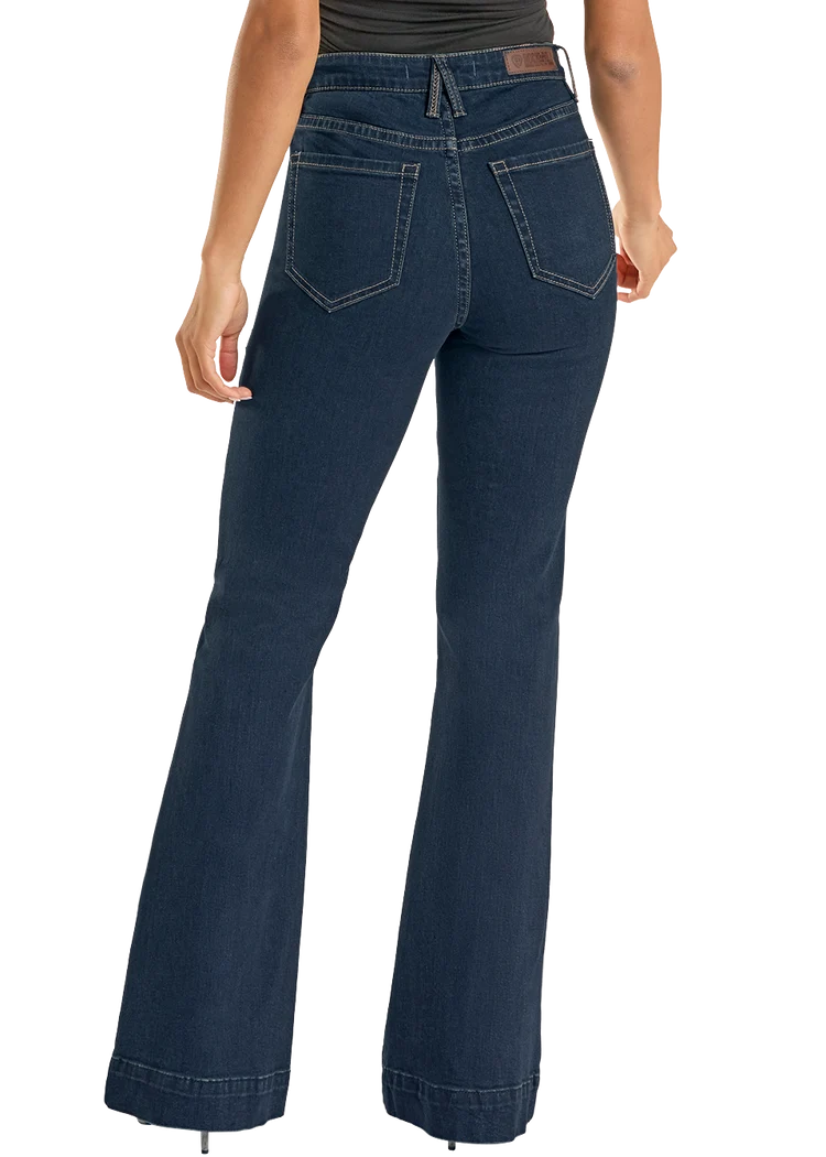 Rock &amp; Roll Women High Rise Carpenter Pocket Trouser Jeans BW5HD09090