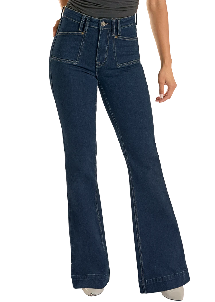 Rock &amp; Roll Women High Rise Carpenter Pocket Trouser Jeans BW5HD09090