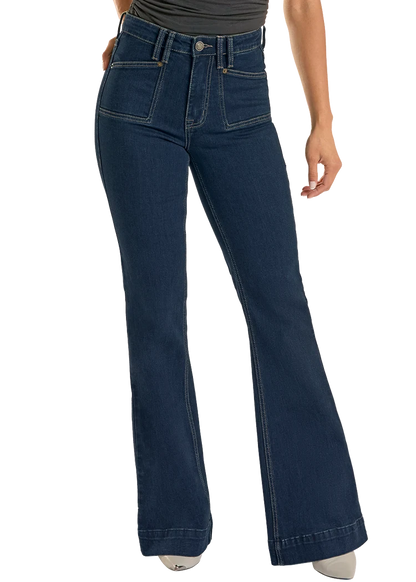 Rock &amp; Roll Women High Rise Carpenter Pocket Trouser Jeans BW5HD09090