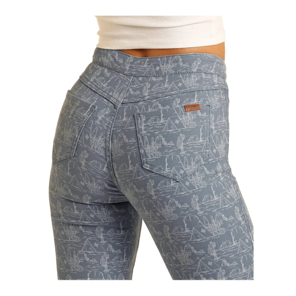 Rock &amp; Roll Women Desert High Rise Reversible Flare Jeans BW6PD03985