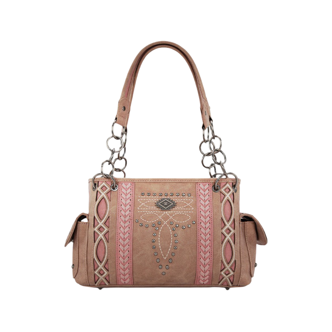 Montana West WMN Cut-Out Embroidered Concealed Carry Satchel MW1325G-8085PK